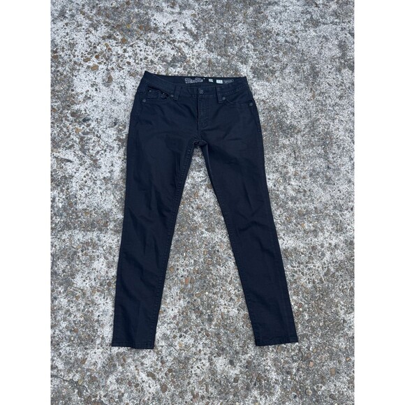 Miss Me Jeans Womens 28 Easy Skinny Mid Rise Black Wash Denim Stretch Fits 29x30 - Picture 5 of 5